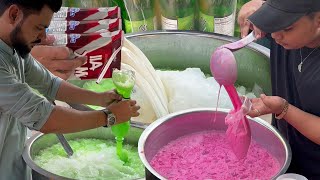 The Most Refreshing Pakola Milkshake | Crushed Ice Strawberry 🍓 Milkshake | Roadside Street Drink