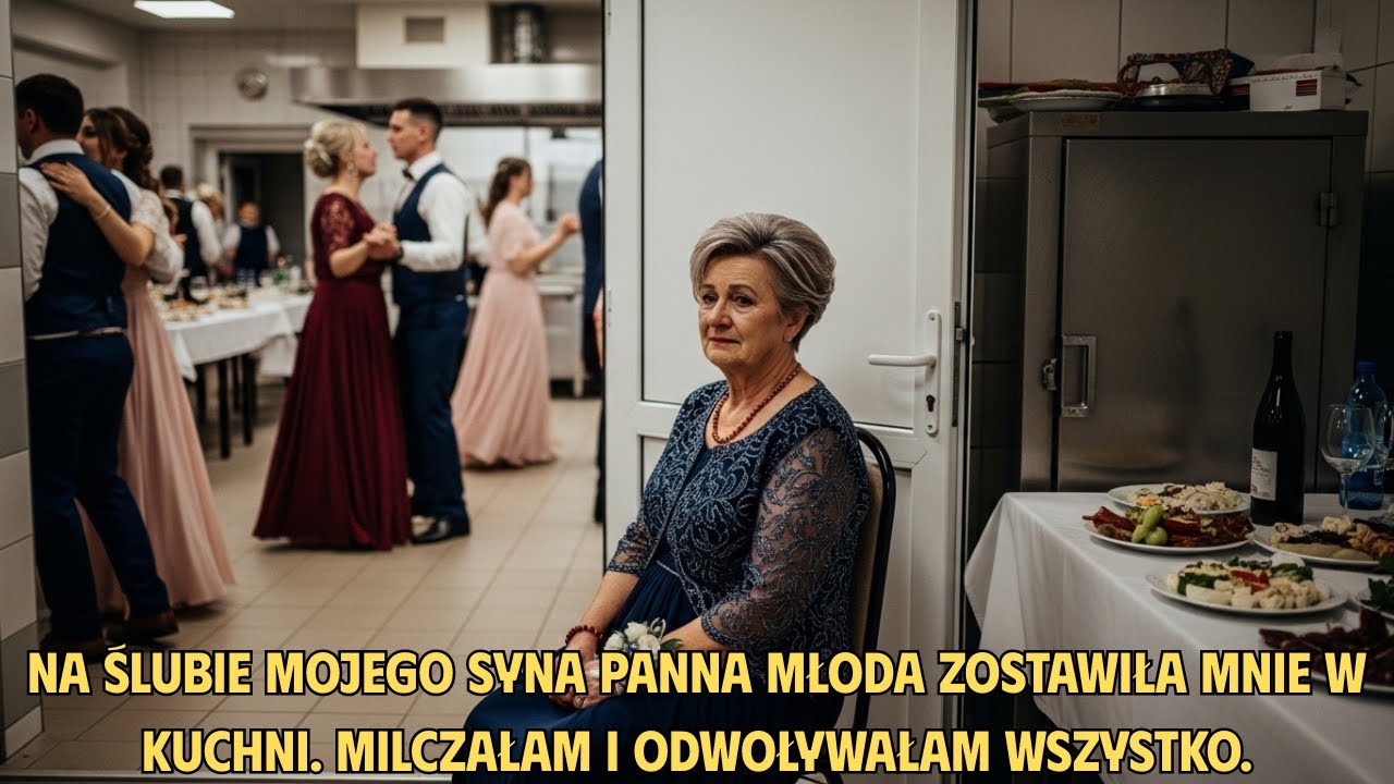 Na ślubie mojego syna panna młoda zostawiła mnie w kuchni. Milczałam i odwoływałam wszystko.