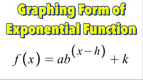 Graphing Form of Exponential Function Explained Using Desmos