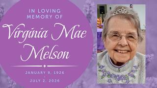 Virginia Melson Memorial Service