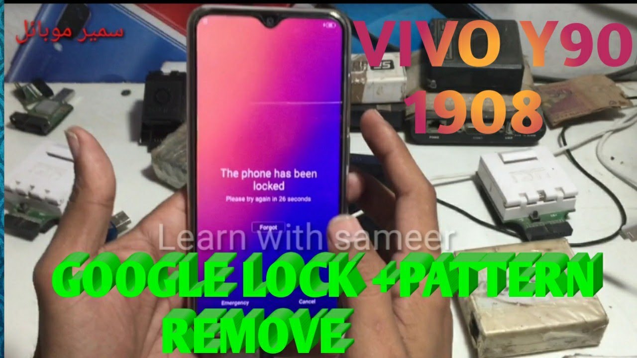 vivo y90 1908 Frp + pattern remove 100% Done 2020$