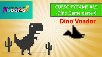 Como fazer jogos em Python! Curso Pygame #19 - Dino Game parte 6 | Dino Voador