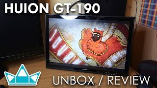 HUION GT-190 Drawing Tablet - UNBOXING 