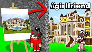 Eli Riggs A Build Challenge With His GIRLFRIEND (Minecraft)
