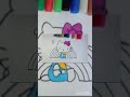 Hello kitty speed art#shorts #speedart #Hello kitty #coloring