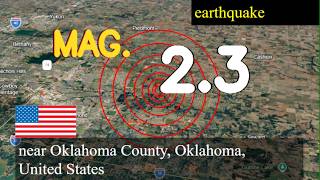 😱🚨  earthquake near Oklahoma County, Oklahoma, United States live updates today : 2.3 magnitude eart