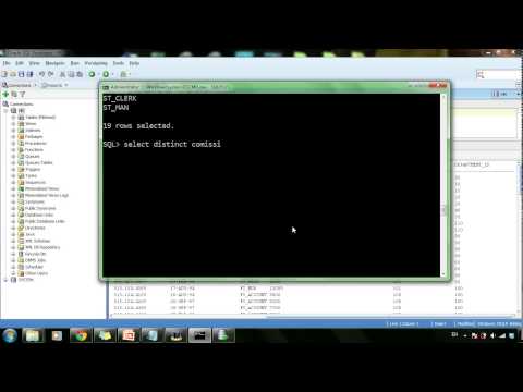ORACLE SQL 6: Distinct & Count