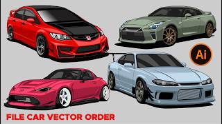 Car Vector Illustration Collection set #01