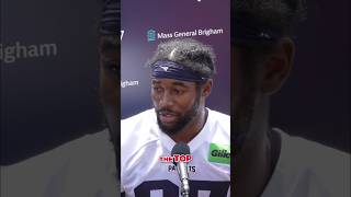 Romeo Doubs on A.J. Brown 🎙️🗣️ #patriots #nfl #shorts
