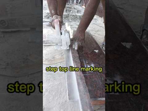 Granite staircase step