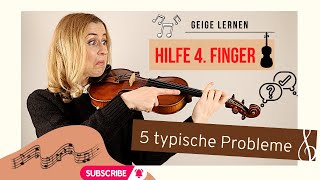 Geige lernen: 4. Finger -5 typische Anfänger Probleme und wie du sie löst. screenshot 2