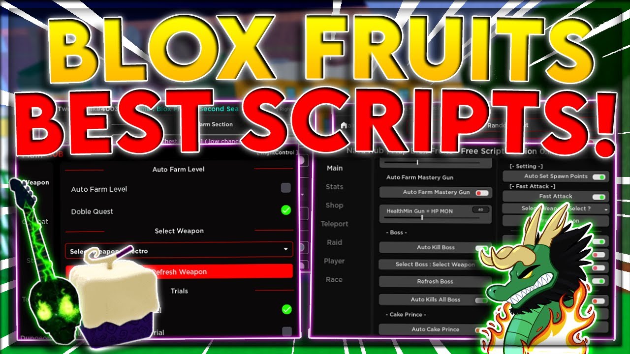 NEW] Blox Fruits Script Hack, BEST Auto Farms + Instant Mastery, Weapons  & More