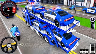 Police Car Transporter Truck Simulator - Cops Car Multistorey Driving 3D : Android Gameplay  screenshot 4