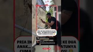 PRIA INI MAU BERBAGI KE DUA ANAK... EH TERNYATA SATUNYA CUMA GAMBAR DI KAOS! 😂 PRIA INI MAU BERBAGI KE DUA ANAK... EH TERNYATA SATUNYA CUMA GAMBAR DI KAOS! 😂
