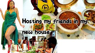 HAVING FRIENDS OVER FOR THE FIRST TIME IN MY NEW HOME || DINNER || FUN