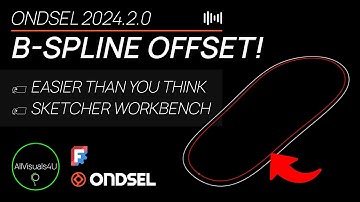⏱ TIMELAPSE ⚡ Ondsel Tutorial - FreeCAD B Spline - FreeCAD Sketcher - Ondsel FreeCAD Offset Sketch