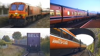 2600 class DMU; 071 & 201 class GMs on passenger & freight in Sth Kilkenny (Oct - Dec '96)