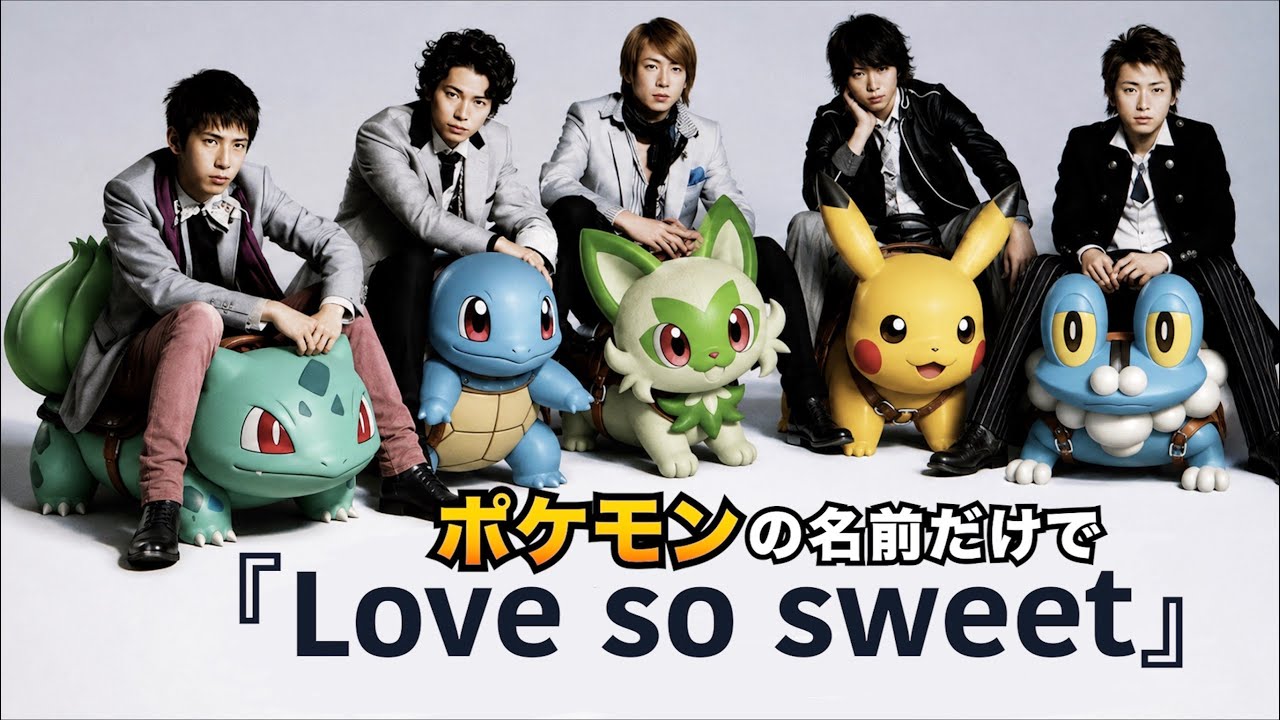 【替え歌】『Love so sweet』ポケモンの名前で歌ってみた【嵐】【解散ライブ】