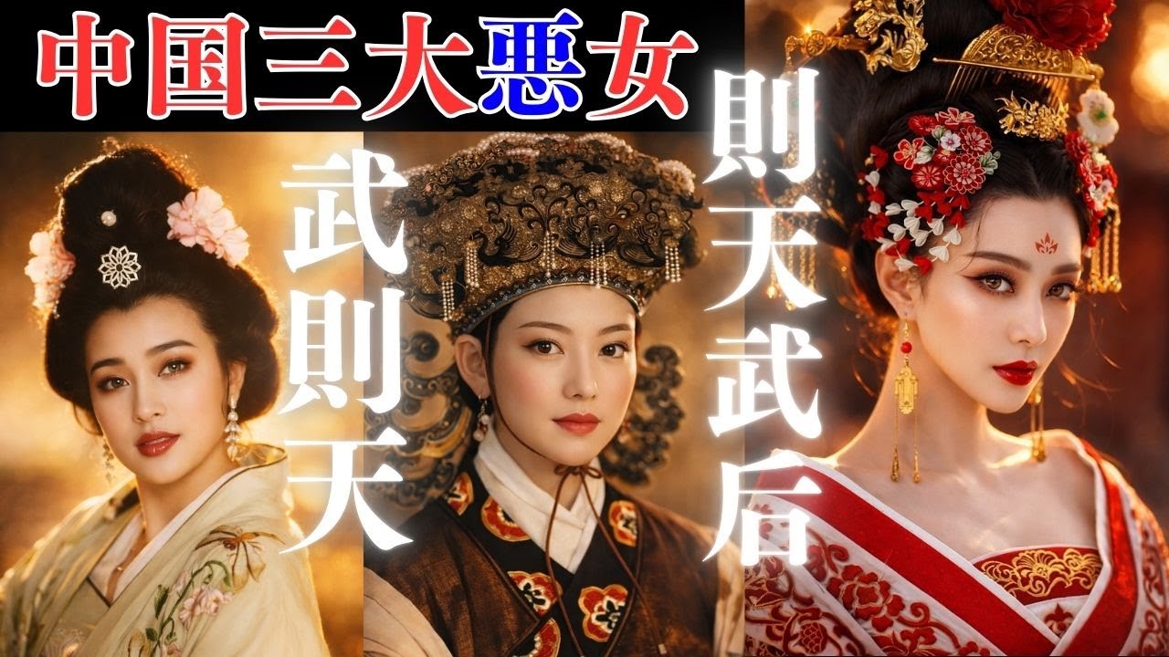 【中国三大悪女】中国史上唯一の女帝 武則天(則天武后)｜ライバルを「人豚」にし、実の娘を◯◯して天下を獲った悪女の真実