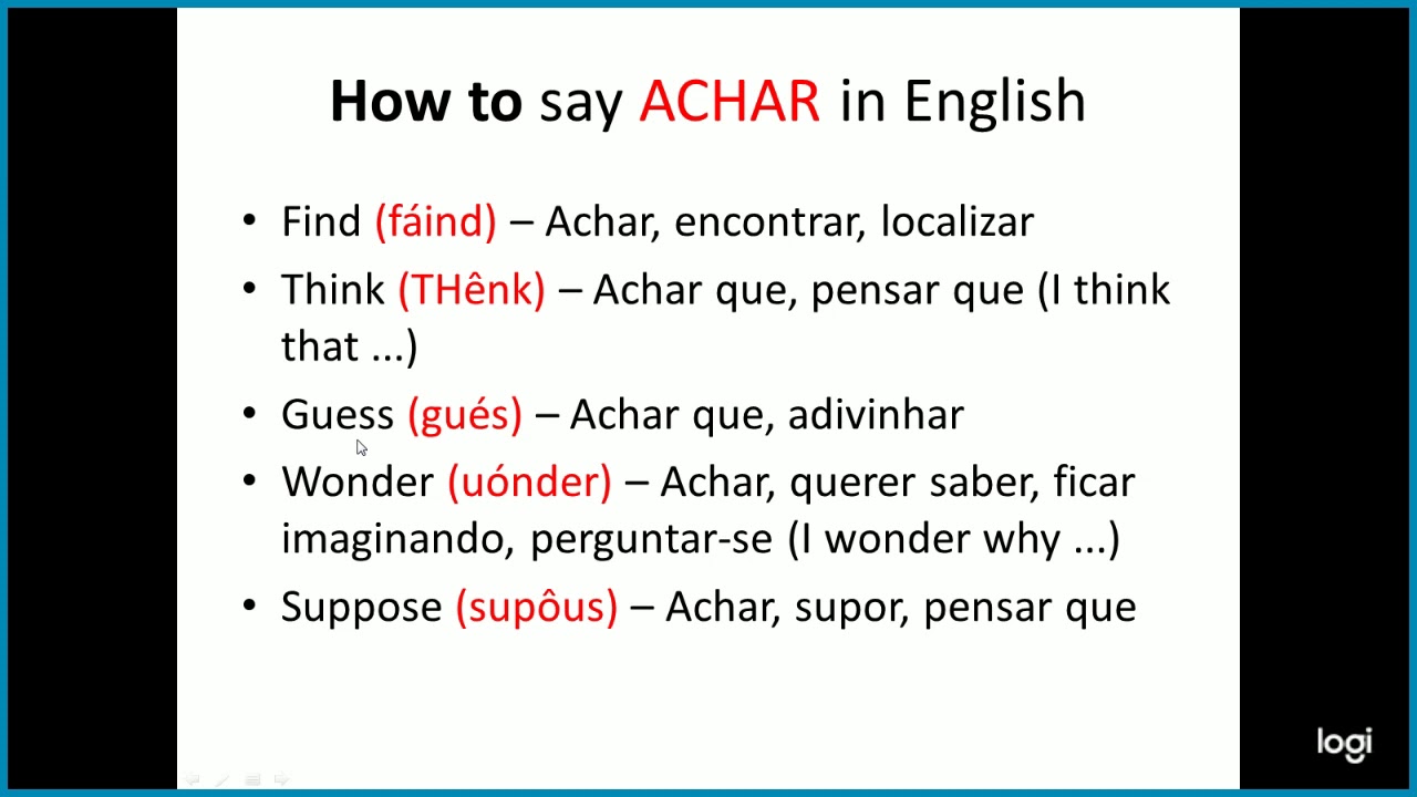 Como dizer ACHAR EM INGLÊS 