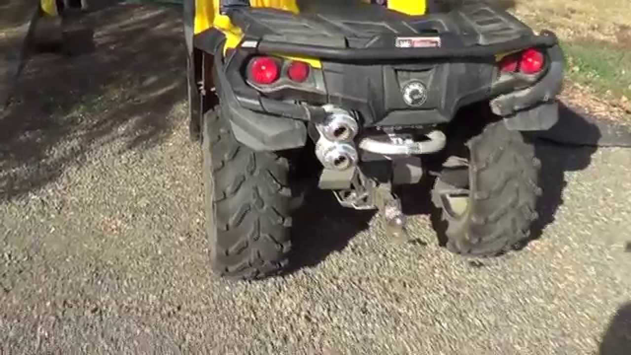 Outlander 1000 Muzzy Exhaust YouTube