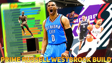 PRIME RUSSELL WESTBROOK BUILD NBA 2K24 NEXT GEN!!! 3 LEVEL THREAT POINT GUARD BUILD