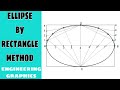 Ellipse by rectangle method /  engineering graphics