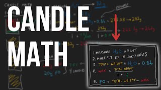 How To Calculate Wax &amp; Fragrance Oil for Candle Makers