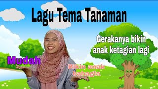 LAGU  AKULAH POHON ||TEMA TANAMAN ||LAGU UNTUK ANAK PAUD/TK