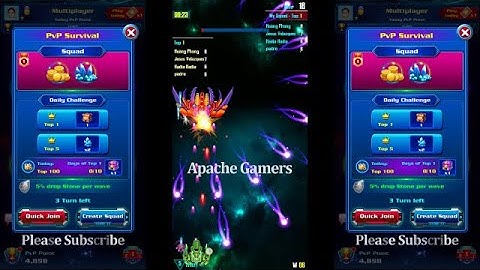 Galaxy Attack: Alien Shooter I PVP Mode | New 1 vs 100 | PVP Survival Squad | By Apache Gamers