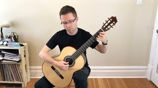 Video thumbnail of "Lesson: Prelude BWV 1007 by Bach and PDF Sheet Music and Tab for Classical Guitar"