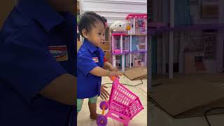 ADIK BAYI AUDREY JADI PEGAWAI INDOMARET #video #trending #viral