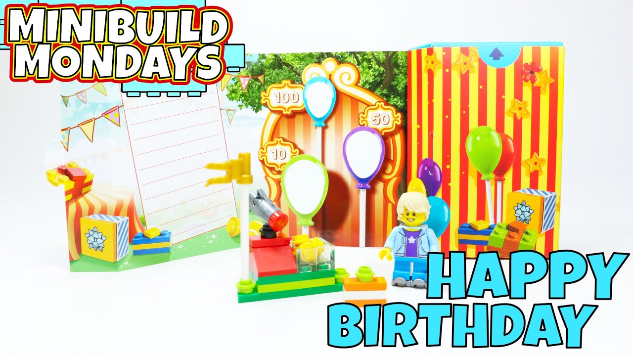 LEGO Birthday Card Review 🥳 Minibuild Monday Episode 36 YouTube