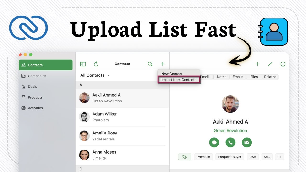 How to Import Contacts into Zoho CRM (Quick Contact Transfer) - YouTube