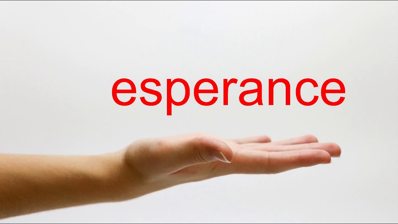 How to Pronounce esperance American English YouTube