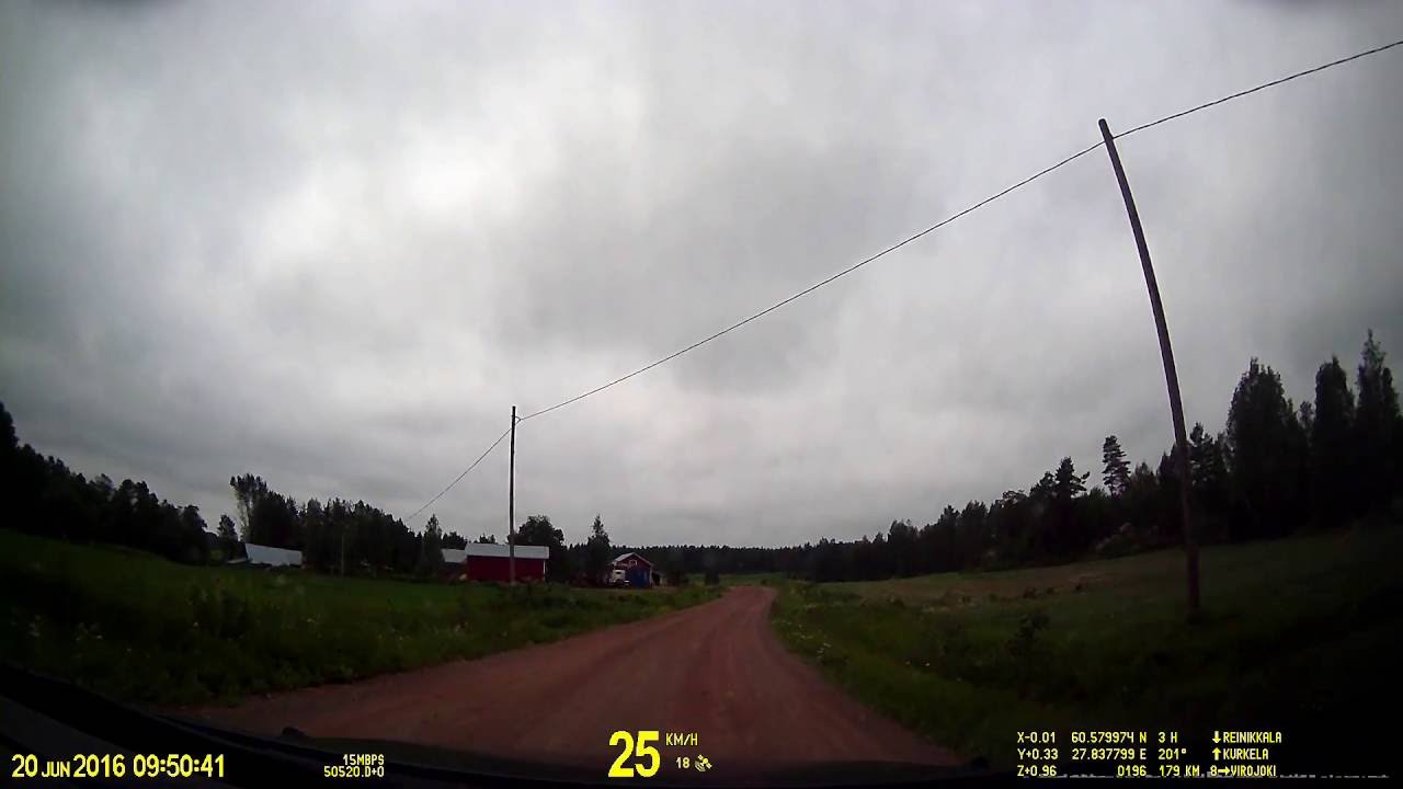 Finland. Drive along the Finnish border zone near Vaalimaa.