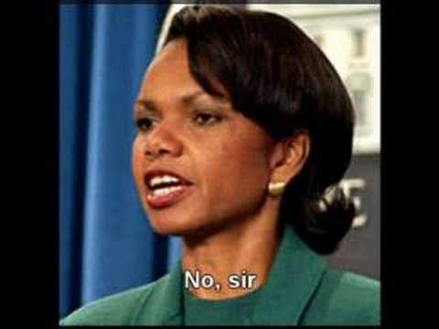 Condoleeza Rice and Bush - Communication Problems...