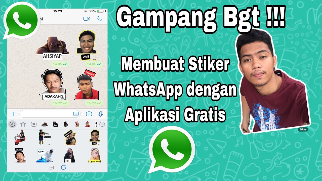 Cara Bikin Stiker  WhatsApp  di Iphone  Menggunakan Foto 