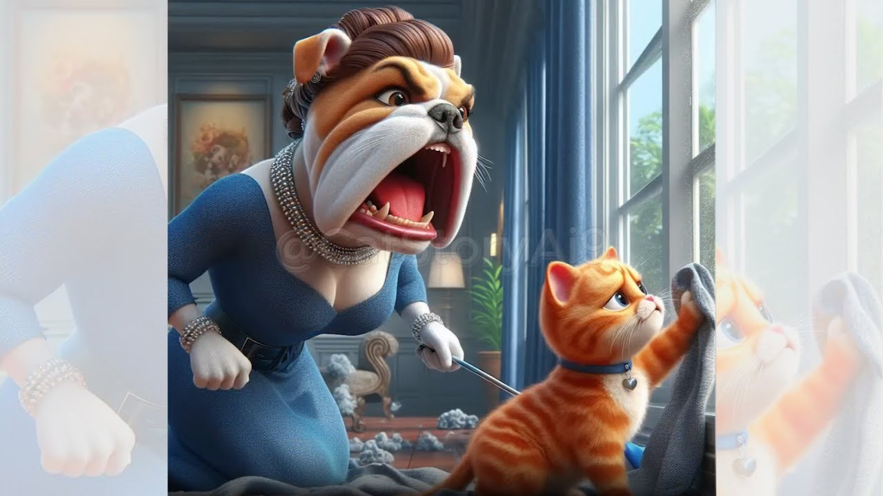 Kitten Become Servant For Family ( all part ) | Cat Story Ai 9 