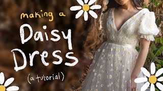 Making A Daisy Dress - A Cottagecore Dress Tutorial