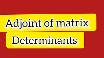 Determinant of matrix singular and non singular matrices adjoint of matrices. #easysolvingmaths.