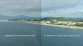 FIMI X8 2022 v.1 Color correction side by side (L. Highlights 0 R. Highlights +10) – Part 2 - Oct 4