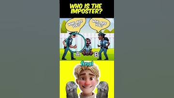Who Is the Imposter👮? #riddles#quiz #riddle #riddlechallenge #quizzes #memes #funny #meme#animation