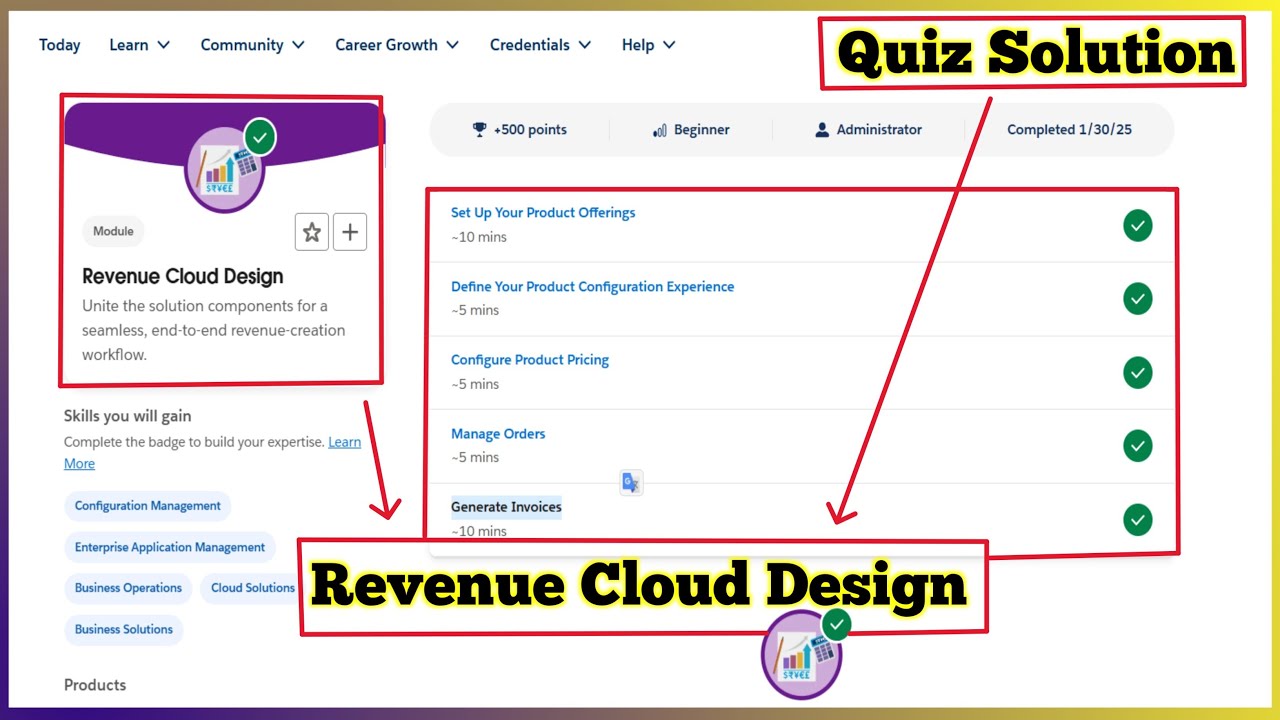 Revenue Cloud Design | Salesforce Trailhead | Quiz Solution - YouTube