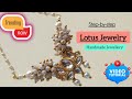कमळ-Lotus नेकलेस कसा बनवायचा|पदमा नेकलेस|Kamal Design Jewelllary|LotusJwellaryNecklace #lotusjewelry