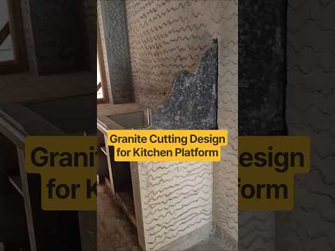 Granite Cutting Design for Kitchen #kitchen #granite #construction