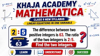 The difference between two positive integers is 63. The ratio of the two integers is 2:5.
