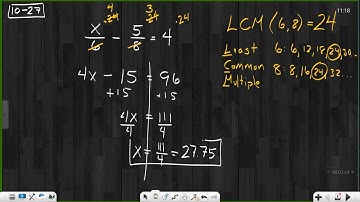 Algebra Lesson 10.6 - Fraction Busters Part 1