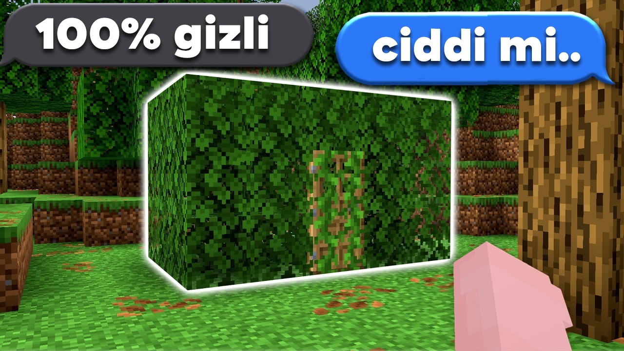 Minecraft'taki YASAKLI GİZLİ ÜSLERİ Test Ettim...