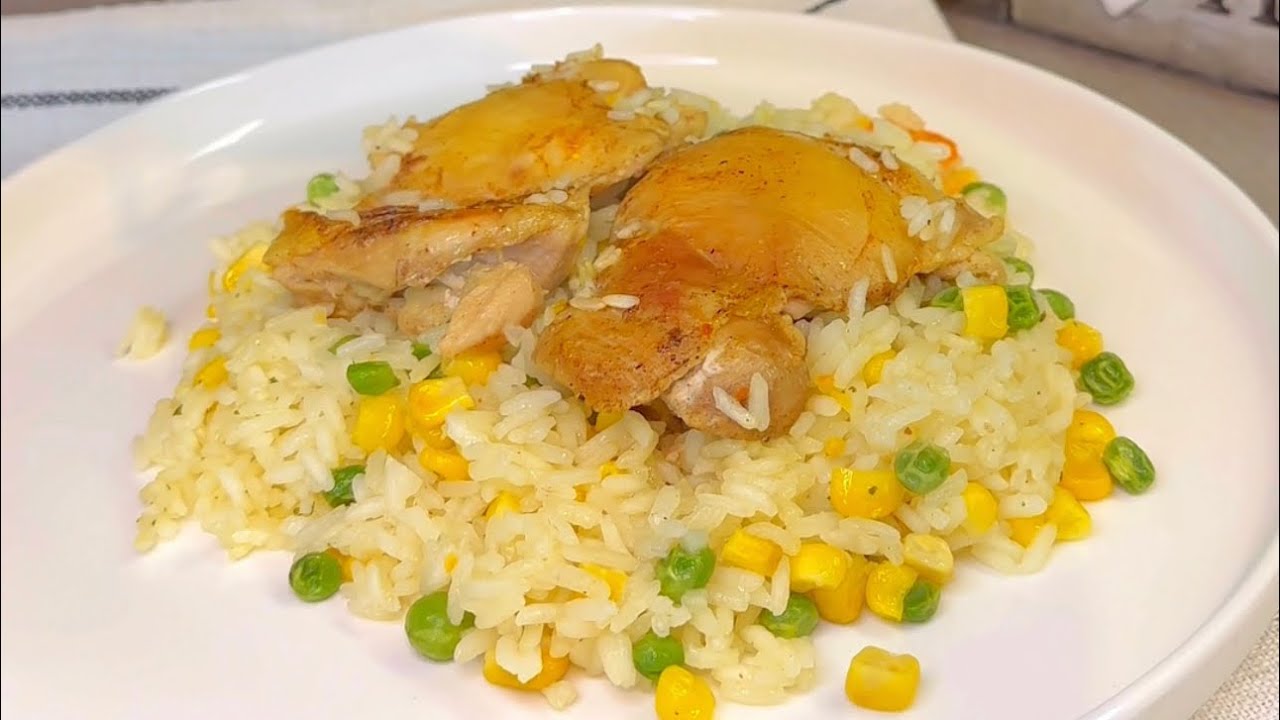 Oriz perimesh të lehtë dhe të shpejtë me Mish pule🤤Einfacher und